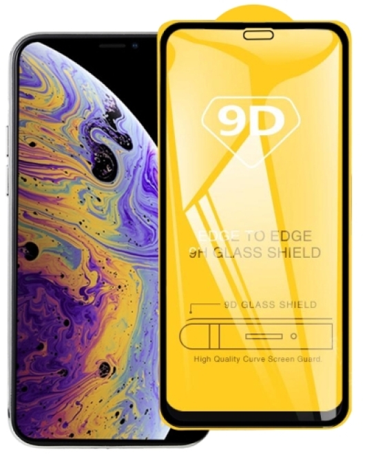 Apple iPhone XR apsauginis grūdintas ekrano stiklas 5D, black