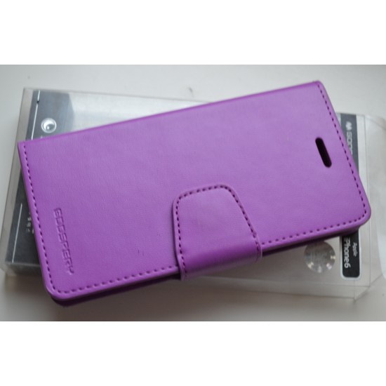 Apple iPhone 6 / 6S dėklas knygutė Goospery Sonata, purple