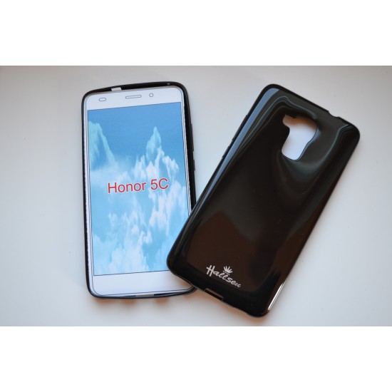 Huawei Honor 7 Lite silikoninis dėklas Hallsen, juodas