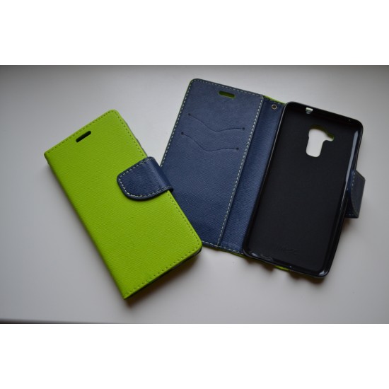 Huawei Honor 7 Lite dėklas knygutė Fancy, lime