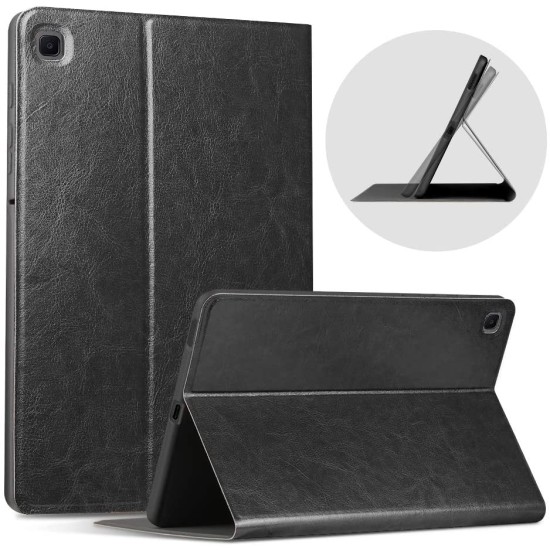 Huawei MediaPad M5 Lite atverčiamas dėklas knygutė X-Level, juodas Huawei MediaPad M5 Lite atverčiamas dėklas knygutė X-Level, juodas