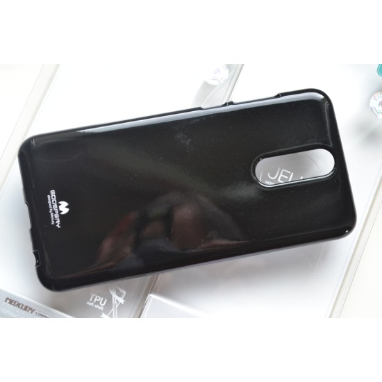 Huawei Mate 10 Lite silikoninis dėklas Mercury Jelly Case, black