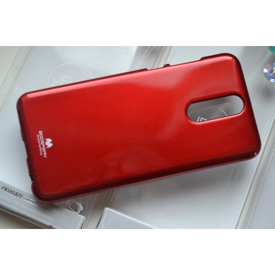 Huawei Mate 10 Lite silikoninis dėklas Mercury Jelly Case, red