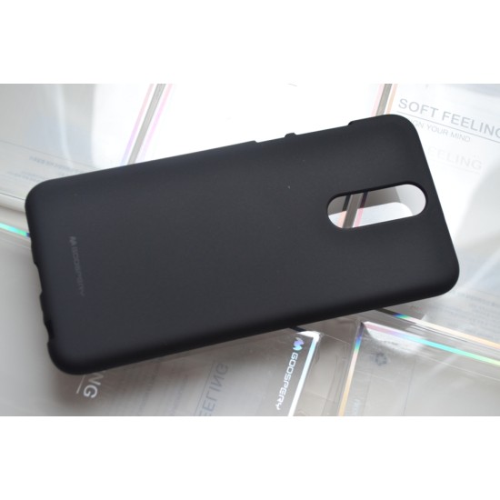 Huawei Mate 10 Lite silikoninis dėklas Mercury Soft Feeling, black