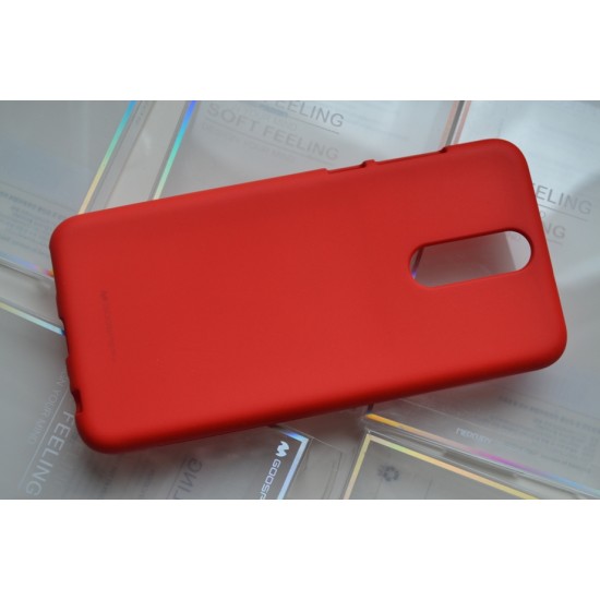 Huawei Mate 10 Lite silikoninis dėklas Mercury Soft Feeling, red