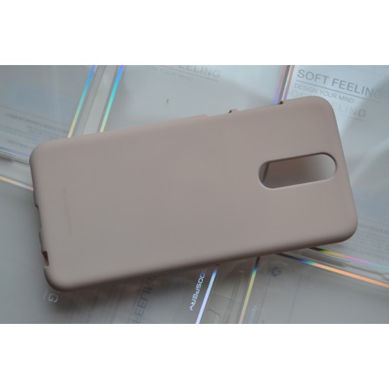 Huawei Mate 10 Lite silikoninis dėklas Mercury Soft Feeling, sand