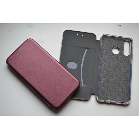 Huawei P30 Lite dėklas knygutė Diva, bordo