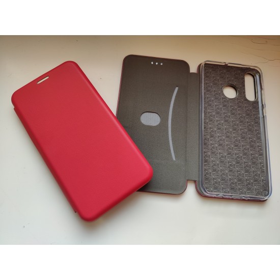 Huawei P30 Lite dėklas knygutė Diva, raudonas
