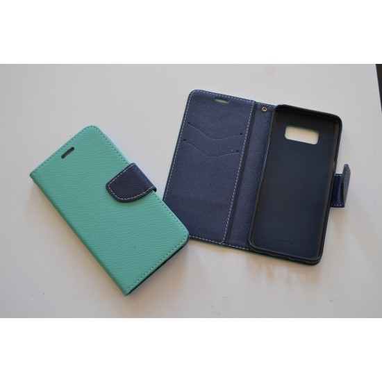 Samsung Galaxy S8+ Plus dėklas knygutė Fancy, mint