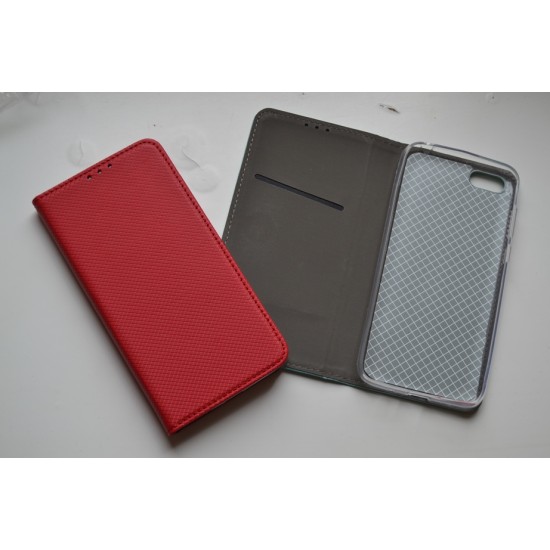 Xiaomi Redmi 7A dėklas knygutė, raudonas