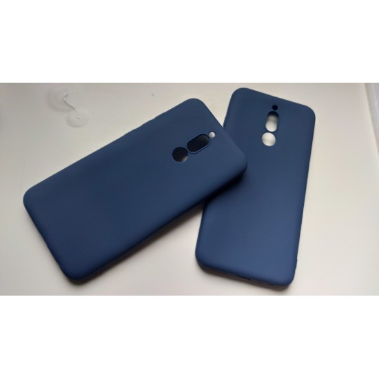 Xiaomi Redmi 8 silikoninis dėklas, matinis mėlynas