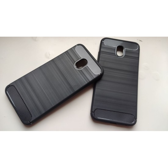 Xiaomi Redmi 8A silikoninis dėklas Carbon Style, juodas