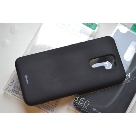 Xiaomi Redmi 9 silikoninis dėklas Roar, juodas