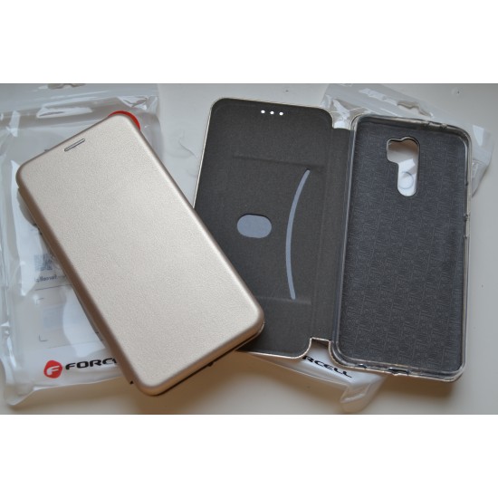 Xiaomi Redmi 9 dėklas knygutė Diva, auksinis