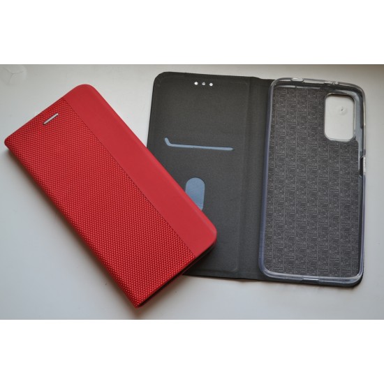 Xiaomi Redmi 9T / Poco M3 dėklas knygutė Senso, raudonas