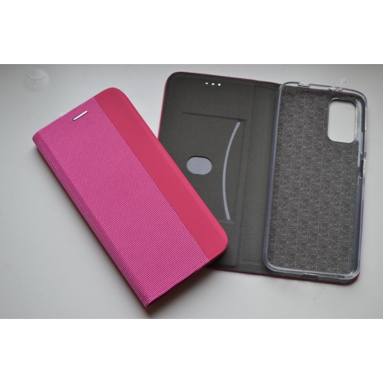 Xiaomi Redmi 9T / Poco M3 dėklas knygutė Senso, rožinis