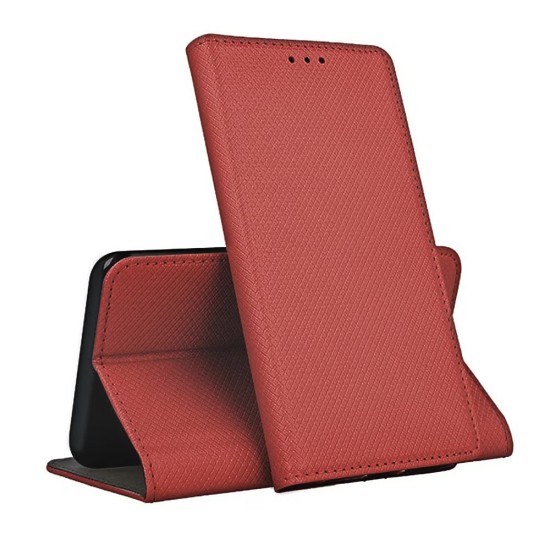 Apple iPhone 6, 6S dėklas knygutė Magnet Book, red