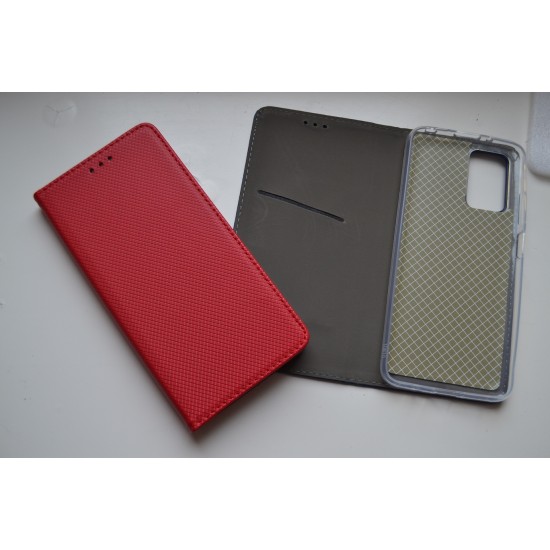 Xiaomi Redmi 12C dėklas knygutė Magnet Book, raudonas
