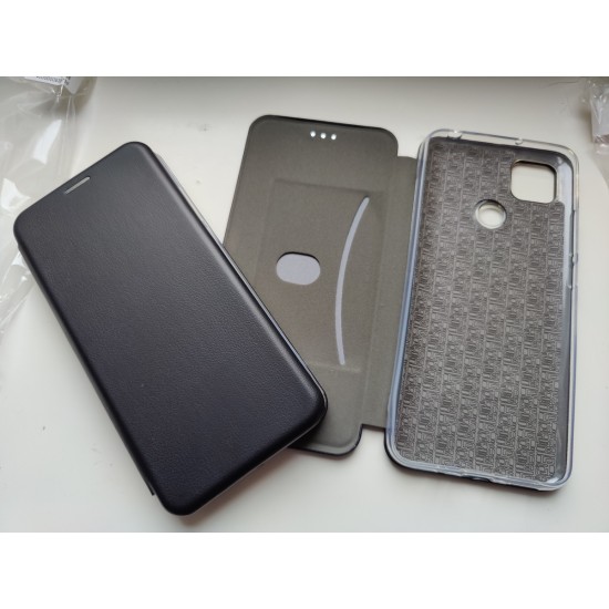 Xiaomi Redmi 9C / Redmi 10A dėklas knygutė Elegance, juodas