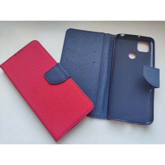 Xiaomi Redmi 9C / Redmi 10A dėklas knygutė Fancy, red