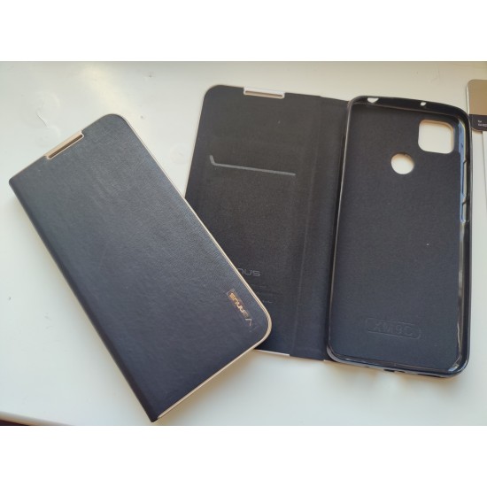 Xiaomi Redmi 9C / Redmi 10A dėklas knygutė Vennus, juodas