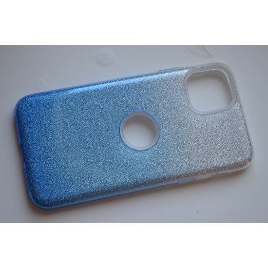 Apple iPhone 11 Pro Max silikoninis dėklas Bling, mėlynas