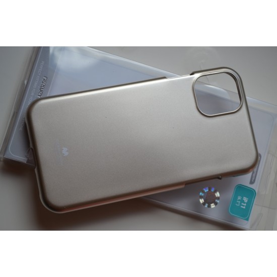 Apple iPhone 11 silikoninis dėklas Mercury Jelly Case, gold