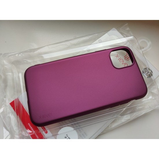 Apple iPhone 11 silikoninis dėklas X-Level, bordo