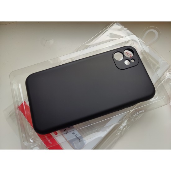 Apple iPhone 11 silikoninis dėklas X-Level, juodas