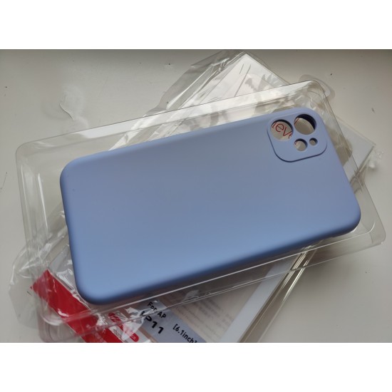 Apple iPhone 11 silikoninis dėklas X-Level, melsvas