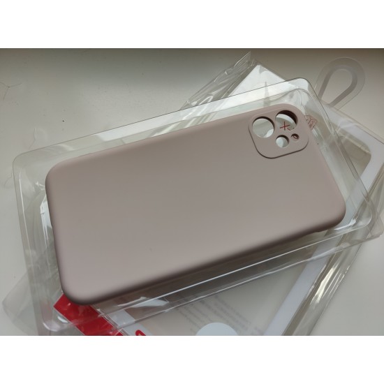 Apple iPhone 11 silikoninis dėklas X-Level, pilkai rausvas