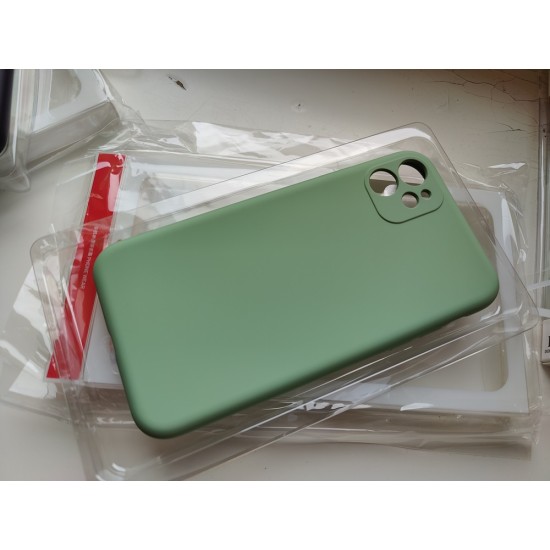Apple iPhone 11 silikoninis dėklas X-Level, žalsvas