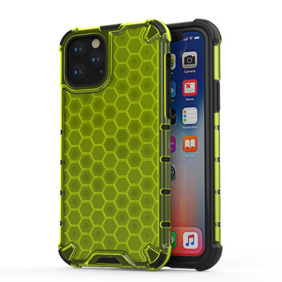 Apple iPhone 11 Pro dėklas nugarėlė Honeycomb, žalias