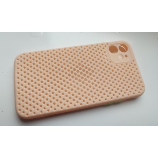 Apple iPhone 11 dėklas Breath, persikinis