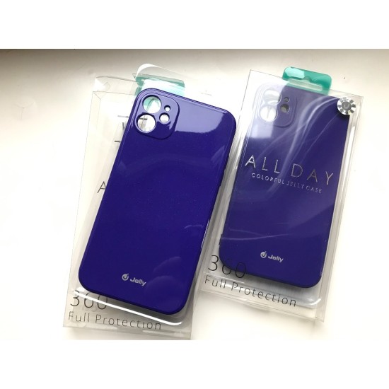 Apple iPhone 11 dėklas nugarėlė Jelly, violetinis