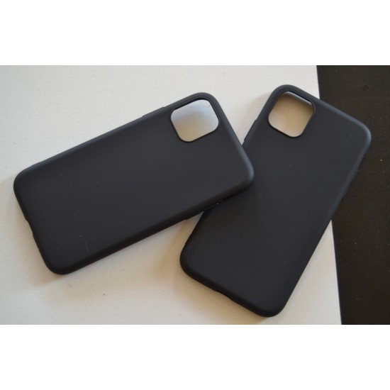 Apple iPhone 11 Pro Max silikoninis dėklas, matinis juodas