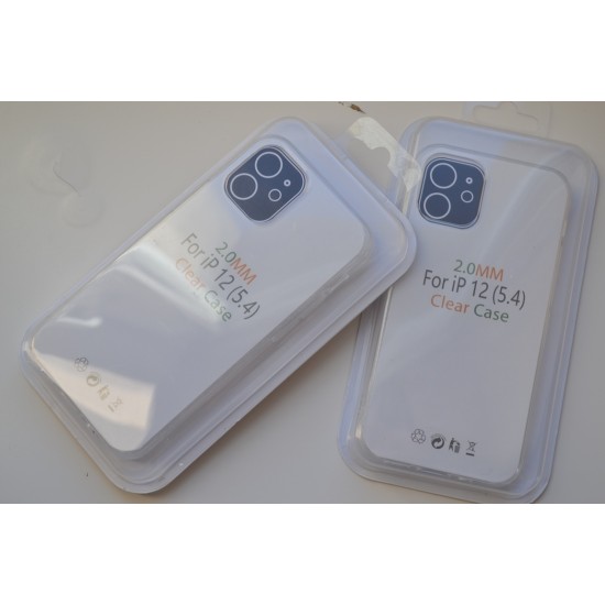 Apple iPhone 12 mini silikoninis bespalvis dėklas, 2mm