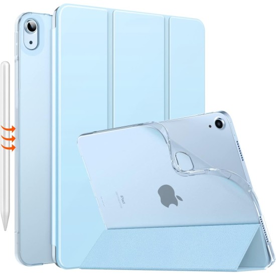Apple iPad Air 10.9 (2020/2022) atverčiamas dėklas knygutė MOKO, sky blue