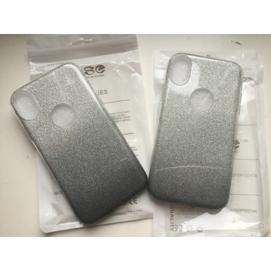 Apple iPhone XR silikoninis dėklas Bling, black