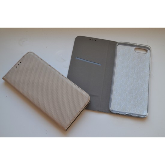 Huawei Honor View 10 dėklas knygutė Magnet Book, gold