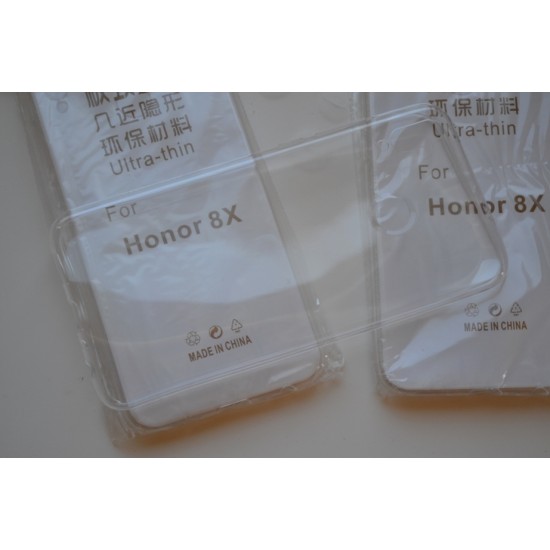 Huawei Honor 8X silikoninis dėklas, bespalvis