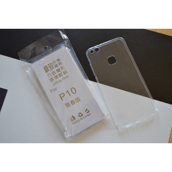 Huawei P10 Lite silikoninis dėklas Ultra Slim, bespalvis