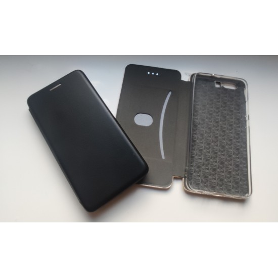 Huawei P10 dėklas knygutė Diva, juodas