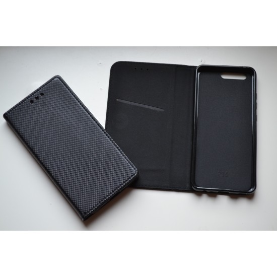 Huawei P10 dėklas knygutė Magnet Book, black