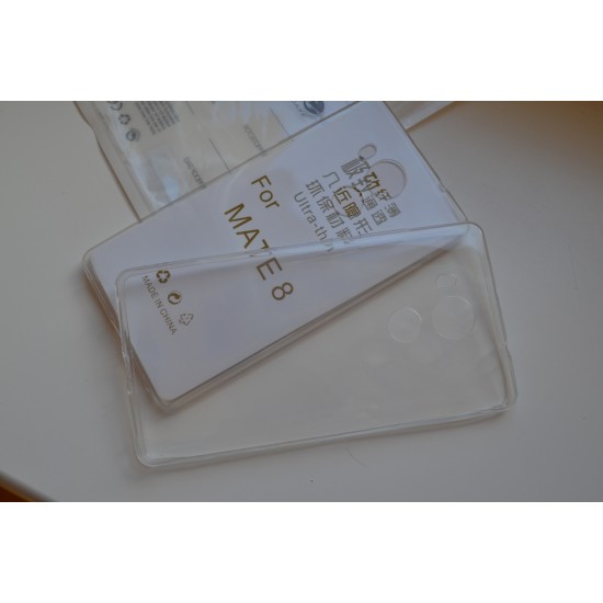 Huawei Mate 8 dėklas, siliokninis, ultra slim, bespalvis