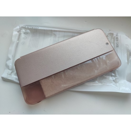 Huawei P20 aktyvus dėklas knygutė, rausvai auksinis