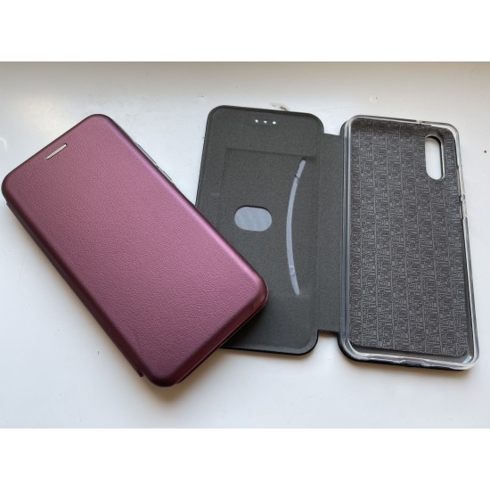 Huawei P20 dėklas knygutė Diva, wine