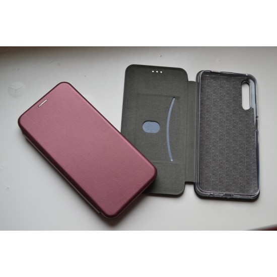 Huawei P30 dėklas knygutė Diva, bordo