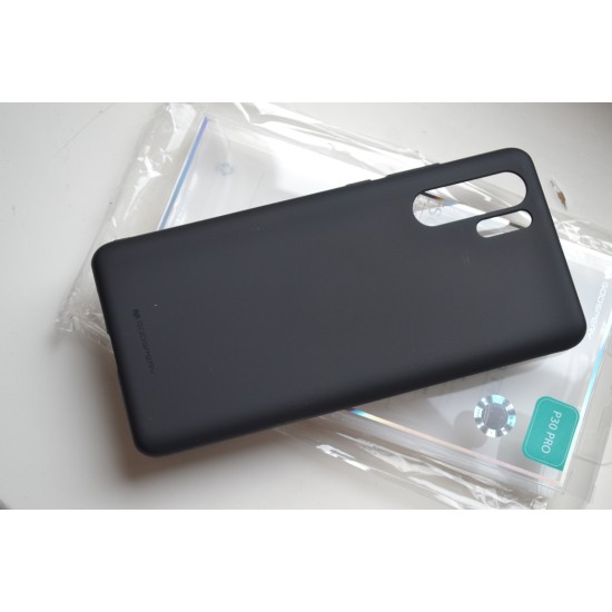 Huawei P30 Pro silikoninis dėklas Soft Feeling, juodas