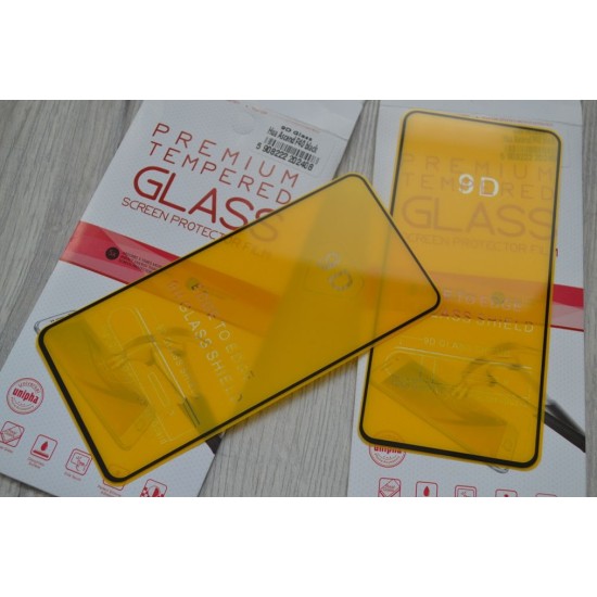 Huawei P40 apsauginis grūdintas ekrano stiklas 5D, juodas